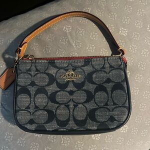 Coach Denim Wristlet Bag Nolita 19